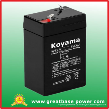 Good Quality UPS Battery Back up Battery Inverter Battery 6V 3.6ah